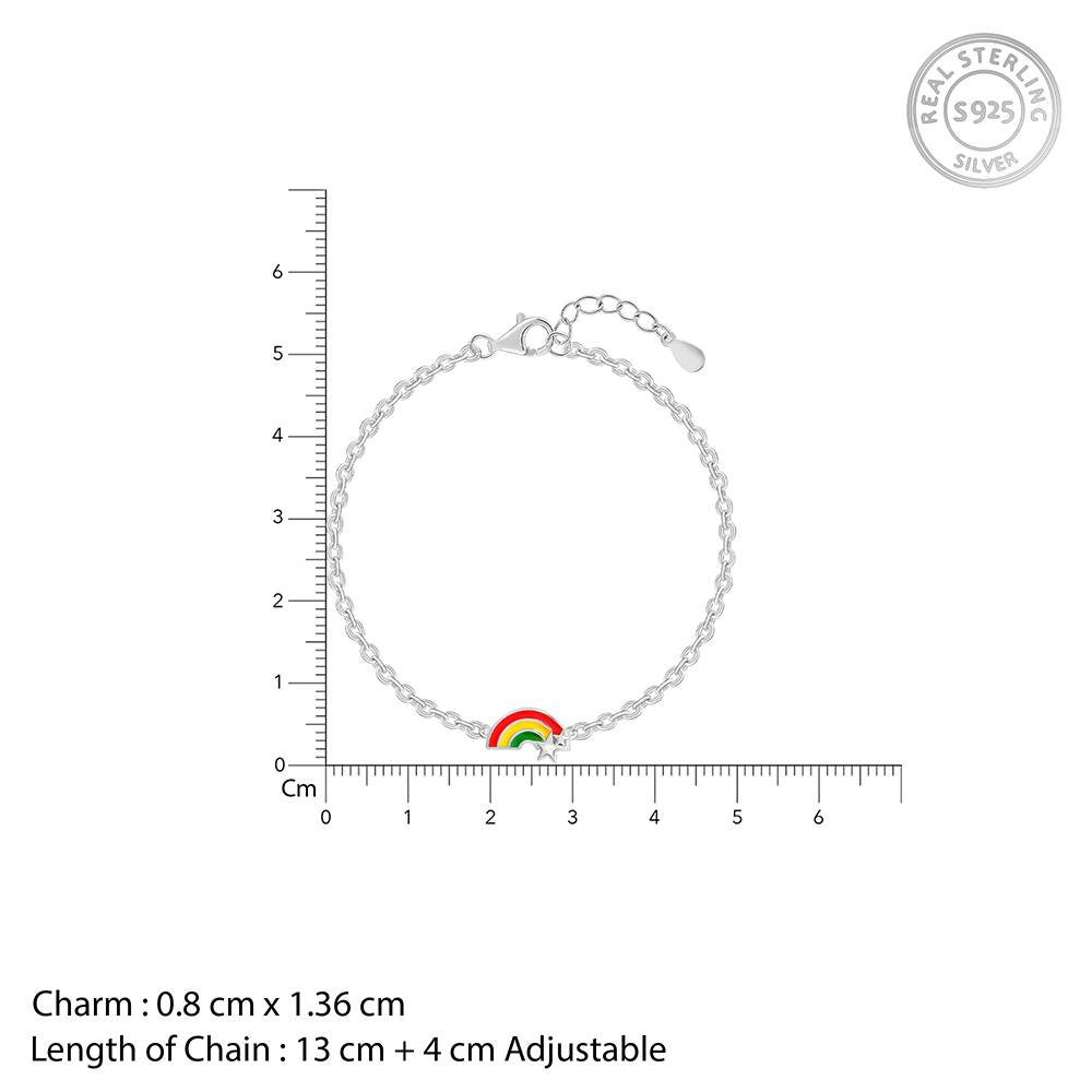 Rainbow Hug Kids Bracelet (2 - 8 Years), Adjustable : KBR073
