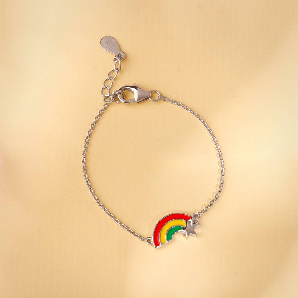 Rainbow Hug Kids Bracelet (2 - 8 Years), Adjustable : KBR073