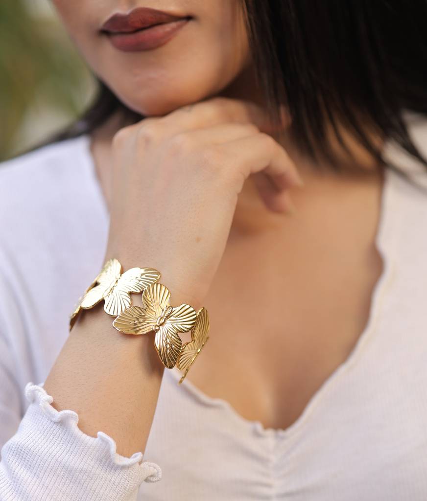 Butterfly Broad Bracelet : KBR252