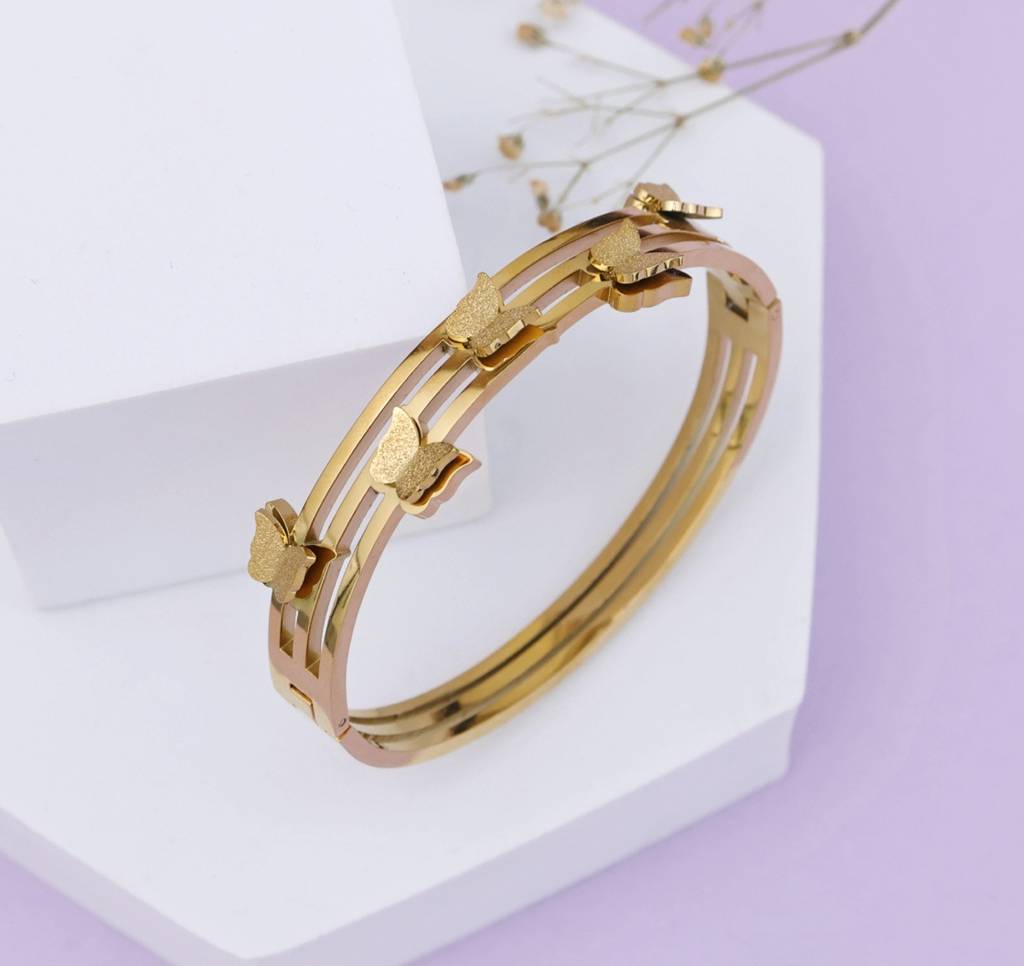 Anti Tarnish Butterfly Bracelet : KBR258