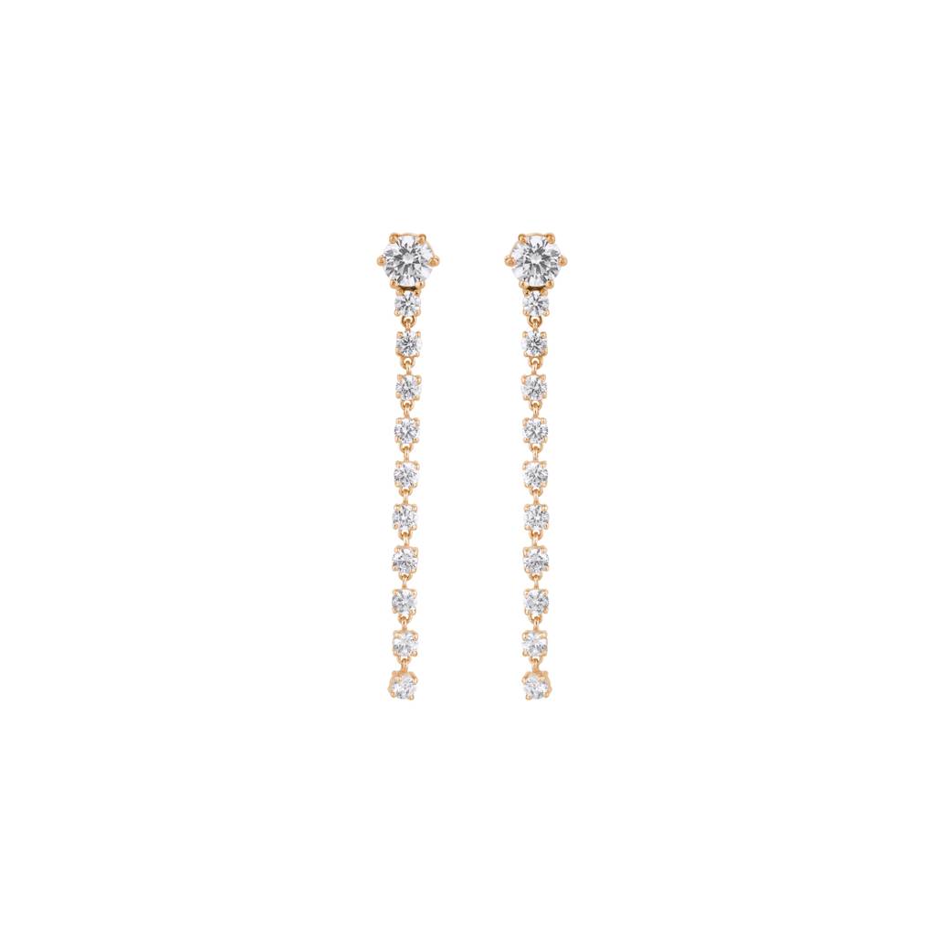 Diamond Linear Earring : KED0005-RoseGold