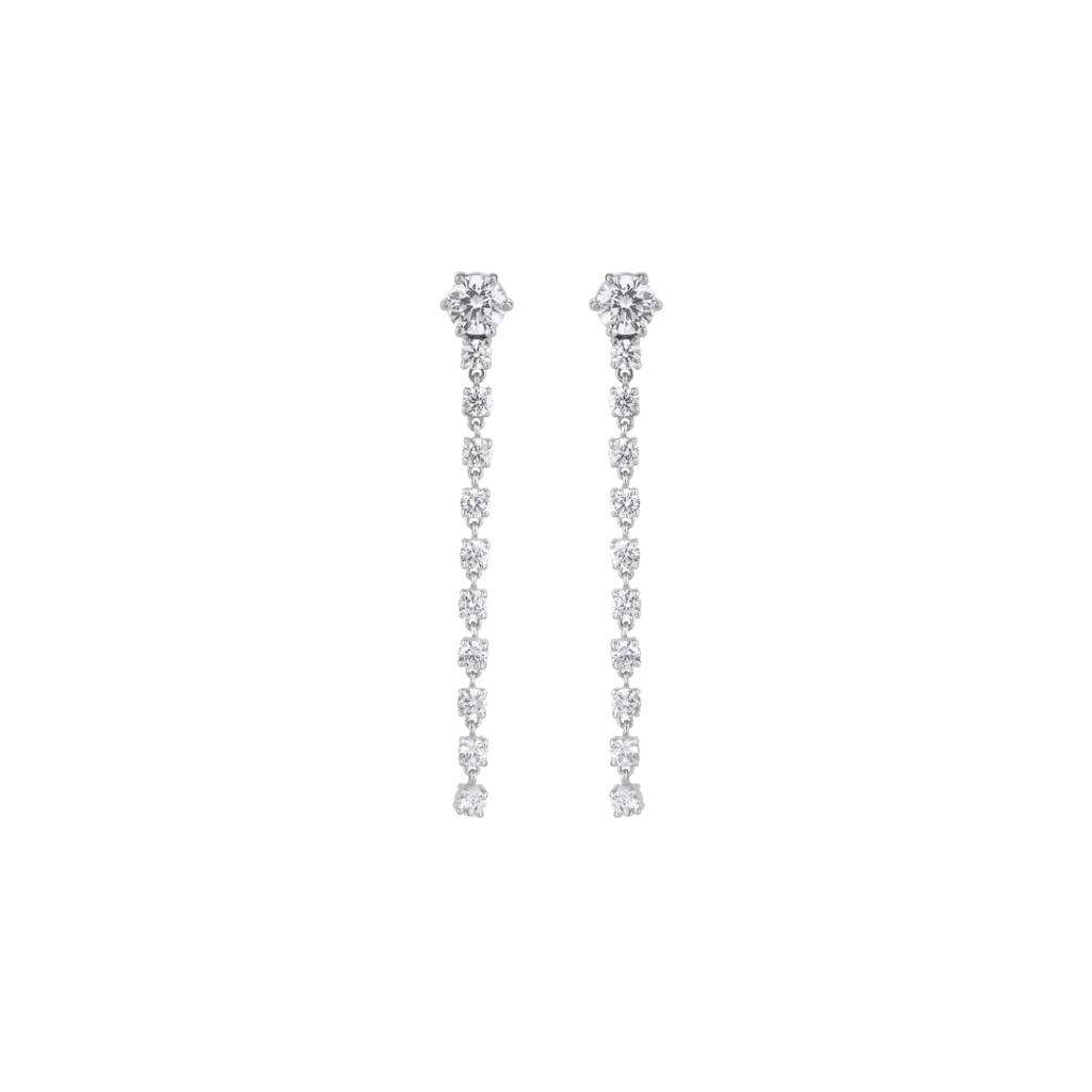 Diamond Linear Earring : KED0005-Silver