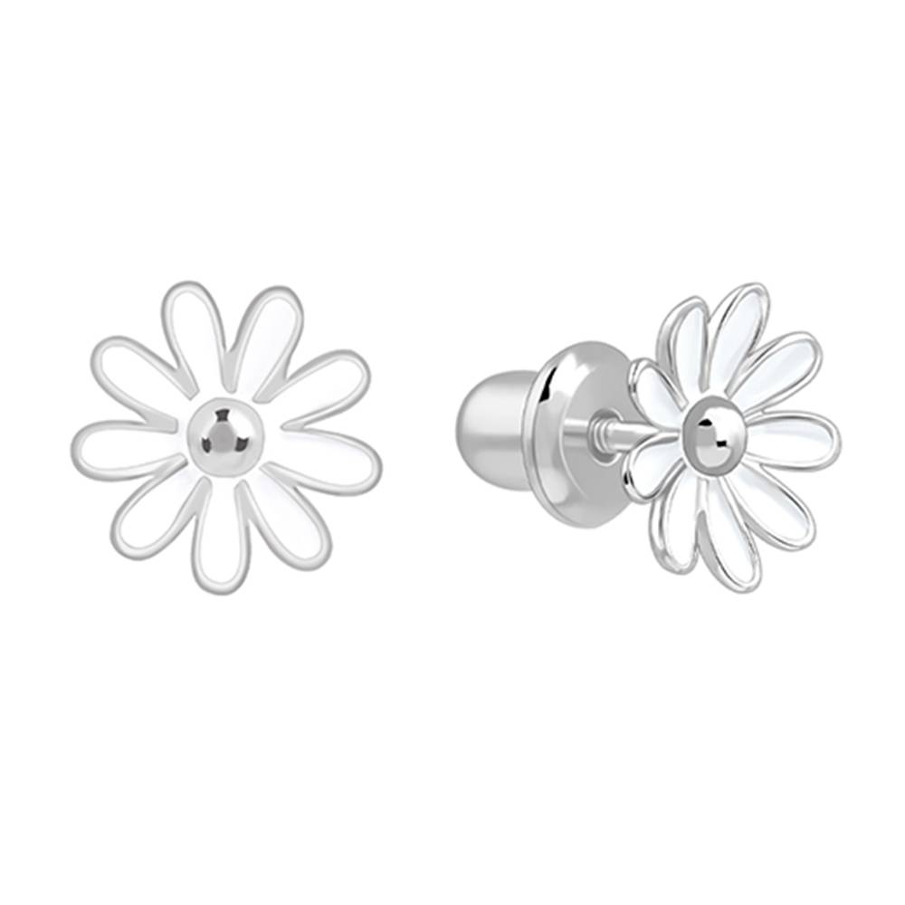 Snow Daisy Kids Studs : KER019