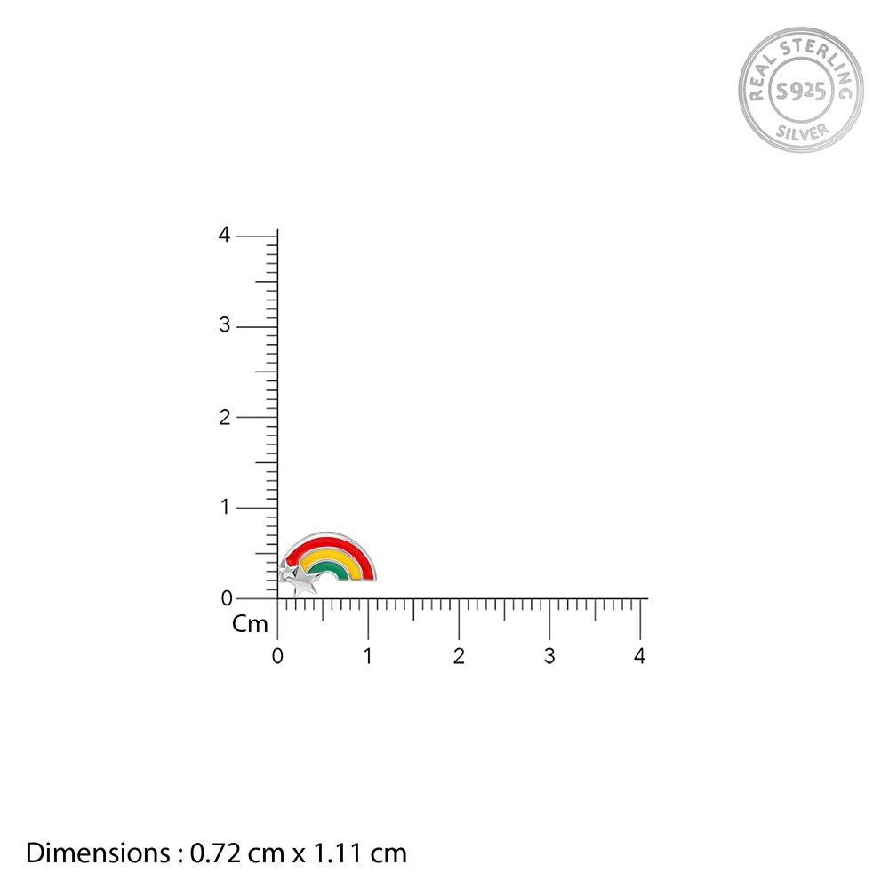 925 Silver Rainbow Hug Kids Studs | Studs To Gift Kids : KER026