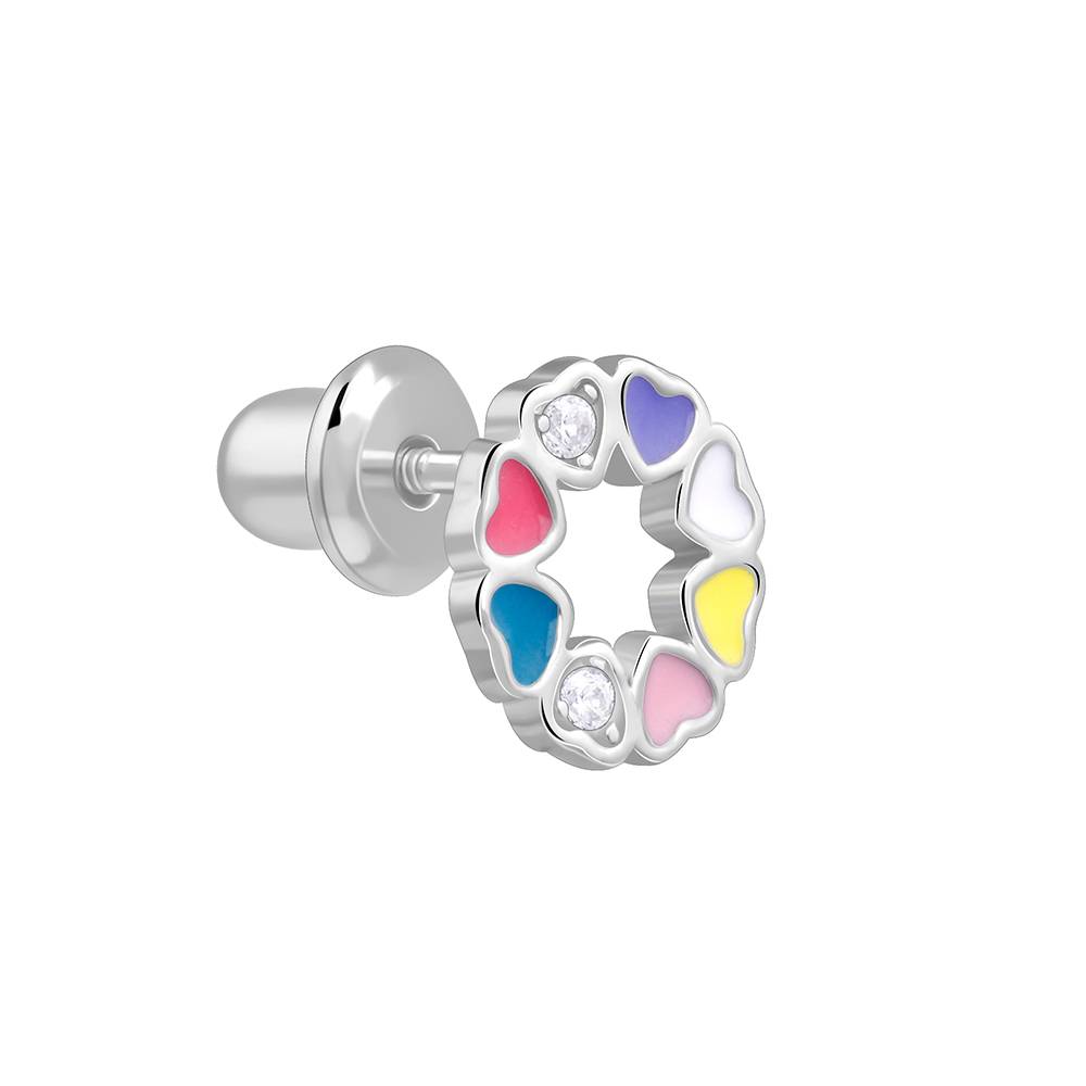 Full Of Hearts Kids Stud Earrings : KER029