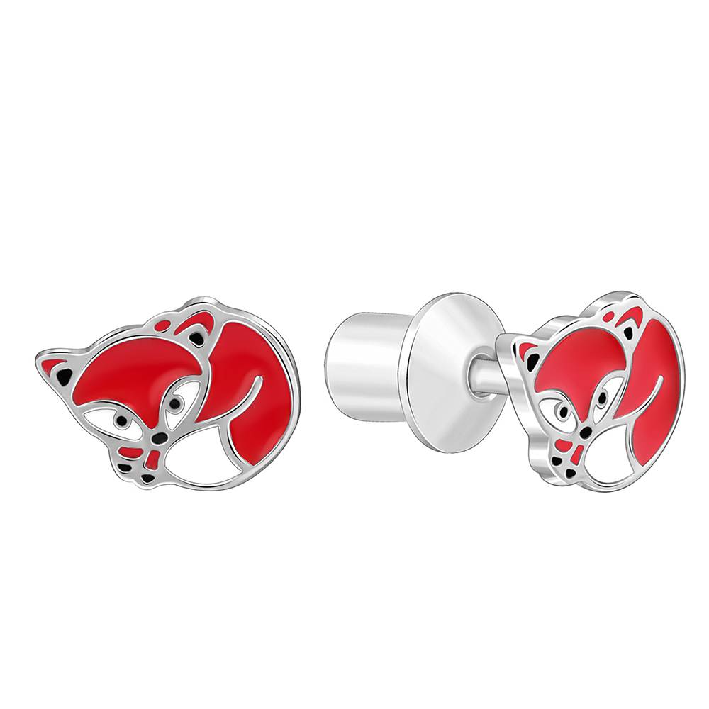 925 Silver Foxy Kids Studs : KER033