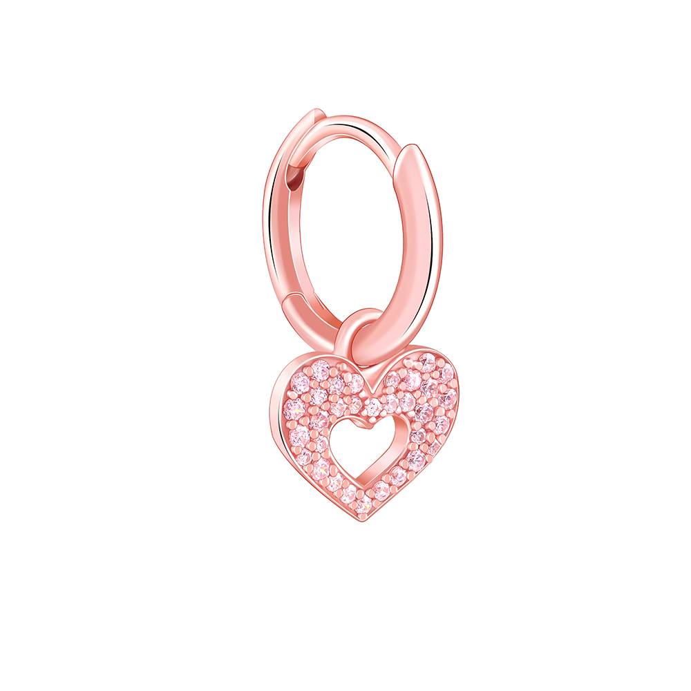 Giva 925 Silver Rose Gold Forever Beat Kids Earrings : KER03