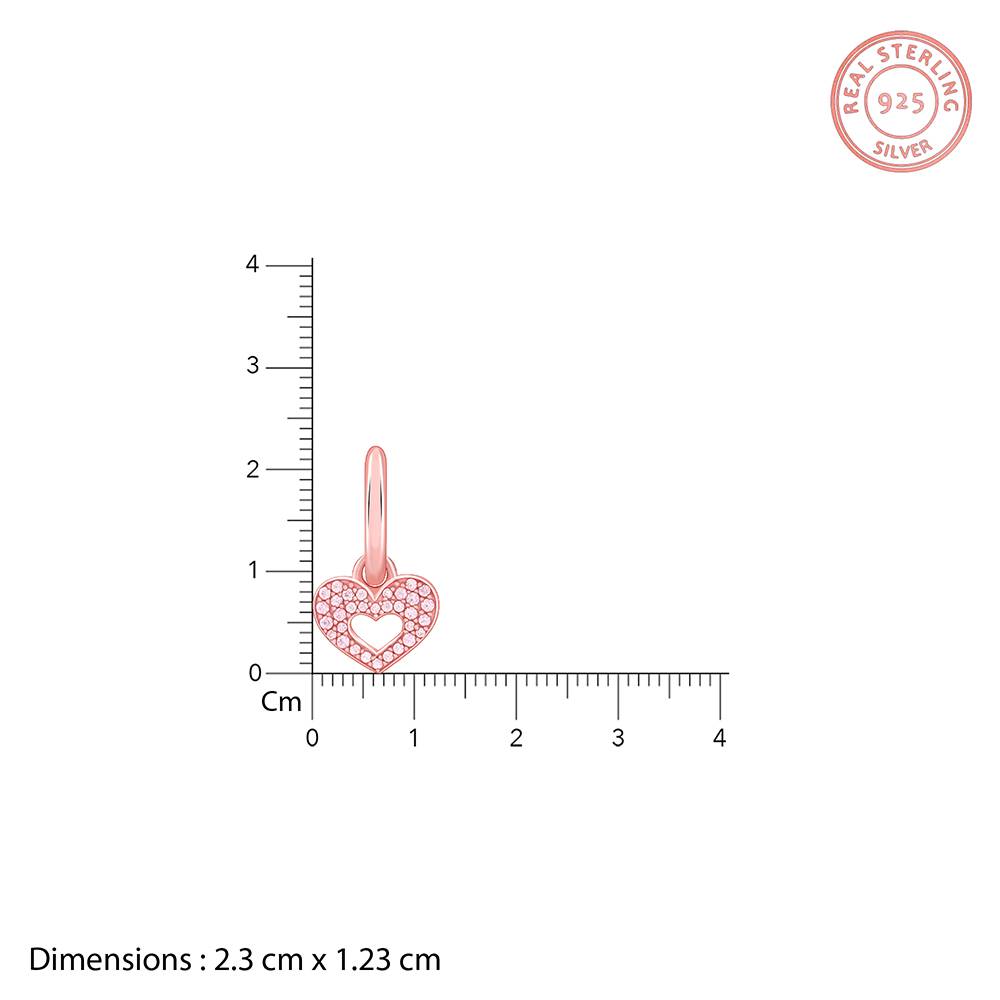 Giva 925 Silver Rose Gold Forever Beat Kids Earrings : KER03