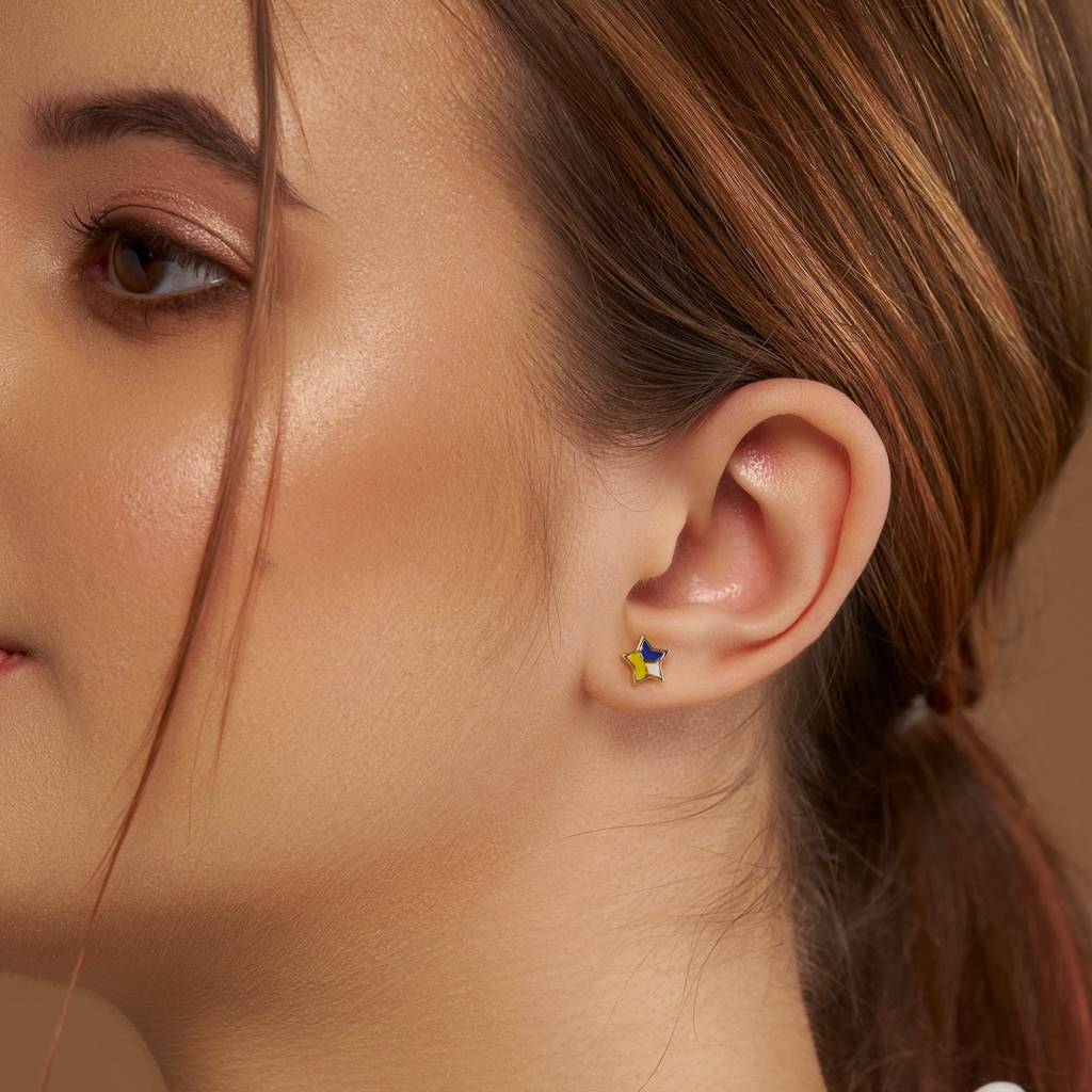 Starlight Symphony Silver Stud : KES0005-Silver
