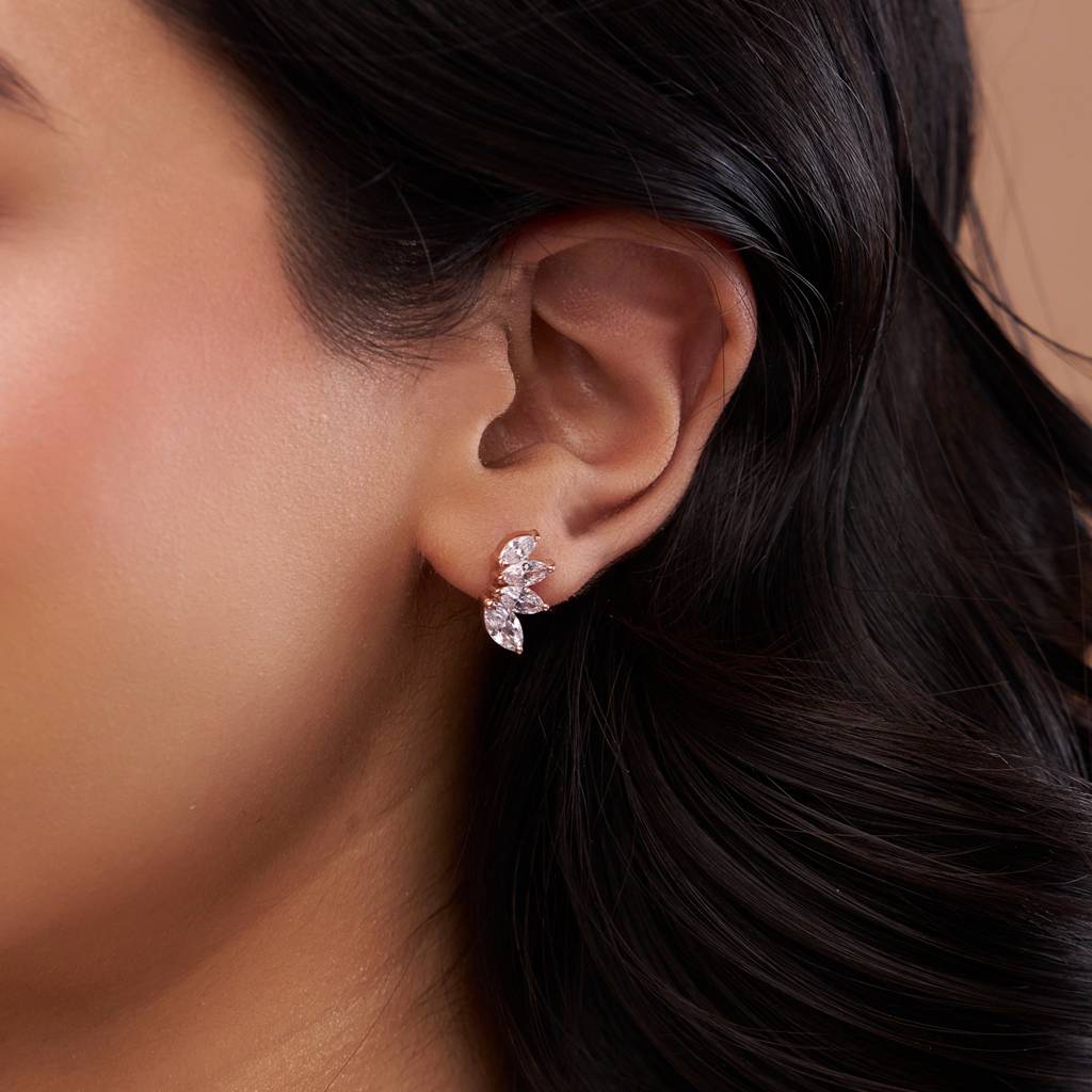 Marquise-Cut Sophisticated Earring : KES0008-Yellow