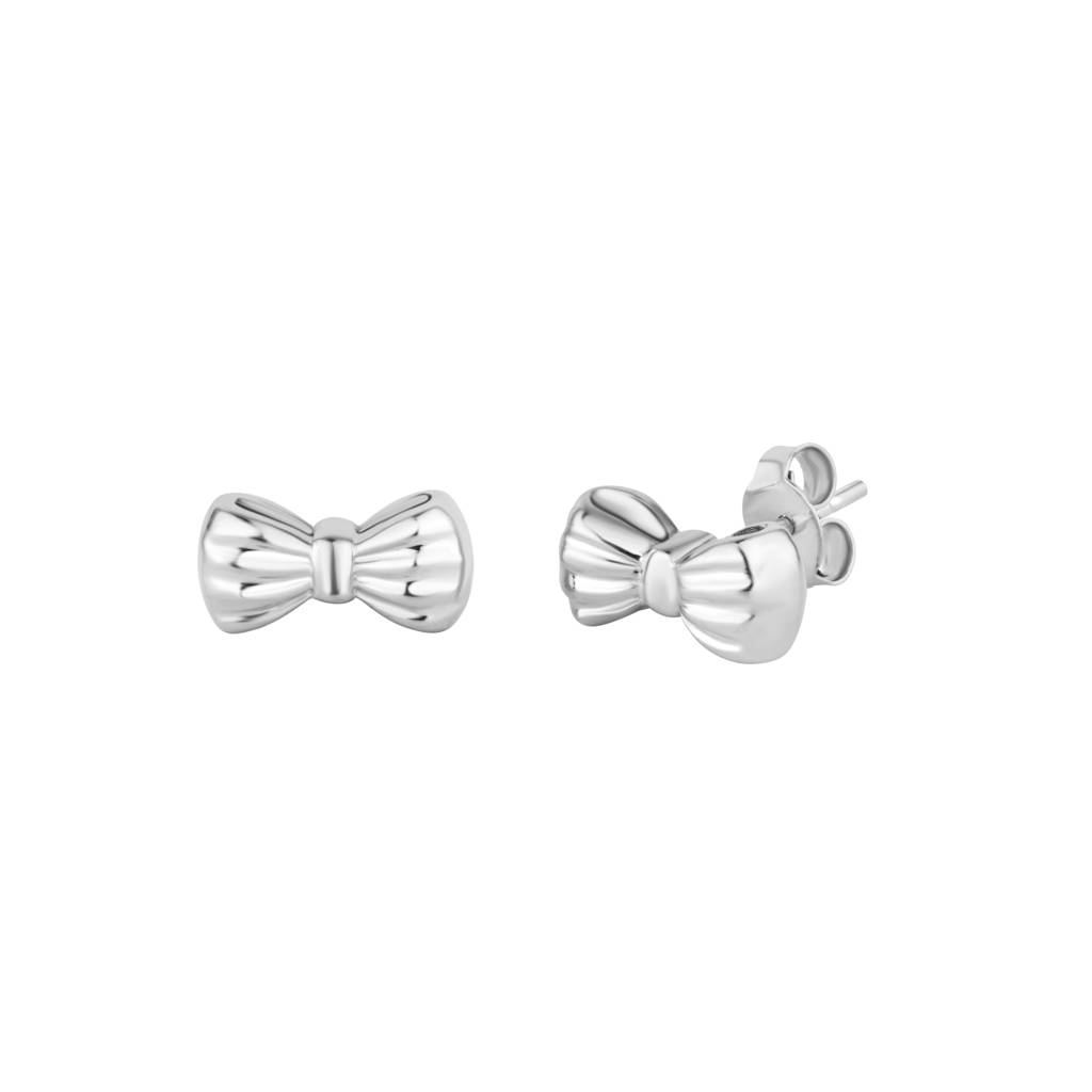 Chic Bow Tie Design Stud : KES0018-Silver