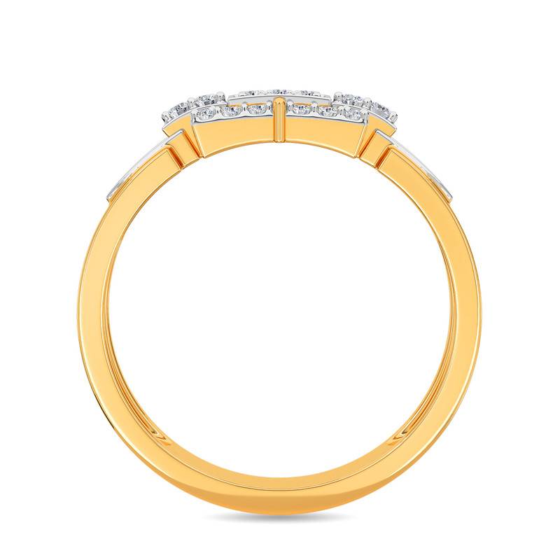 Kisna 14K Yellow Si Diamond Gold Rings For Men | Aiden