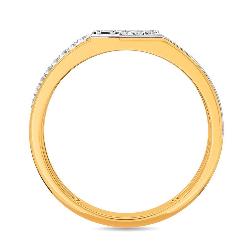 Kisna 14K Yellow Si Diamond Gold Rings For Men | Benjamin