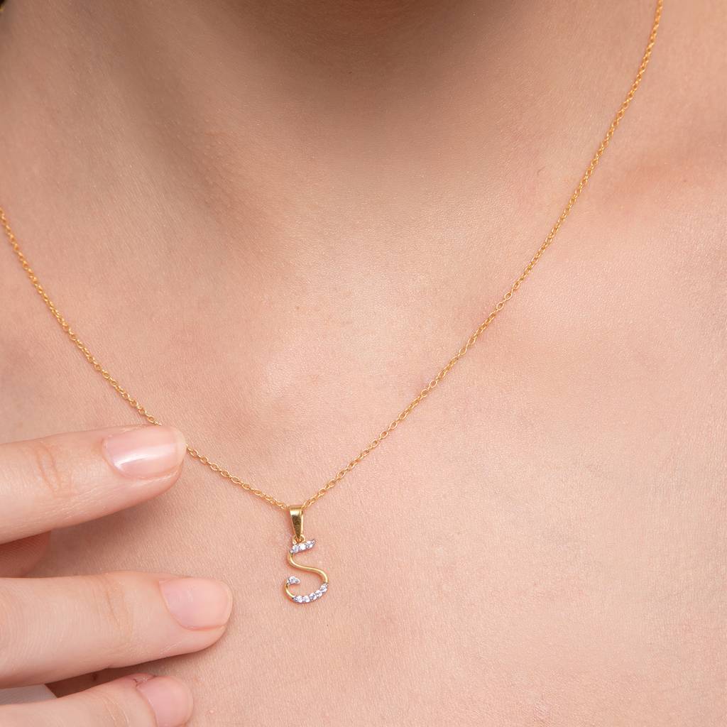 Kisna 14K Yellow Gold Elloise Diamond Pendant : KFLP20016