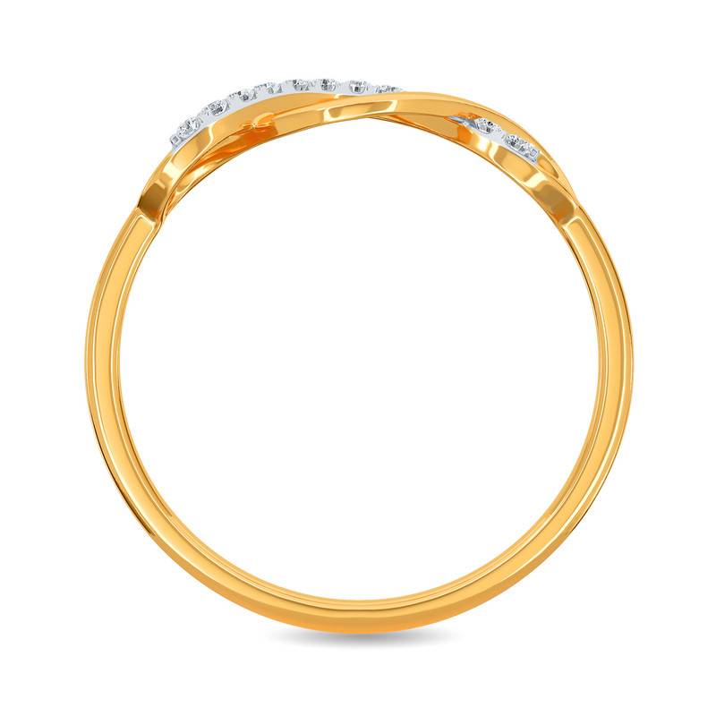 Kisna 14K Yellow Si Diamond Gold Rings For Women | Talia
