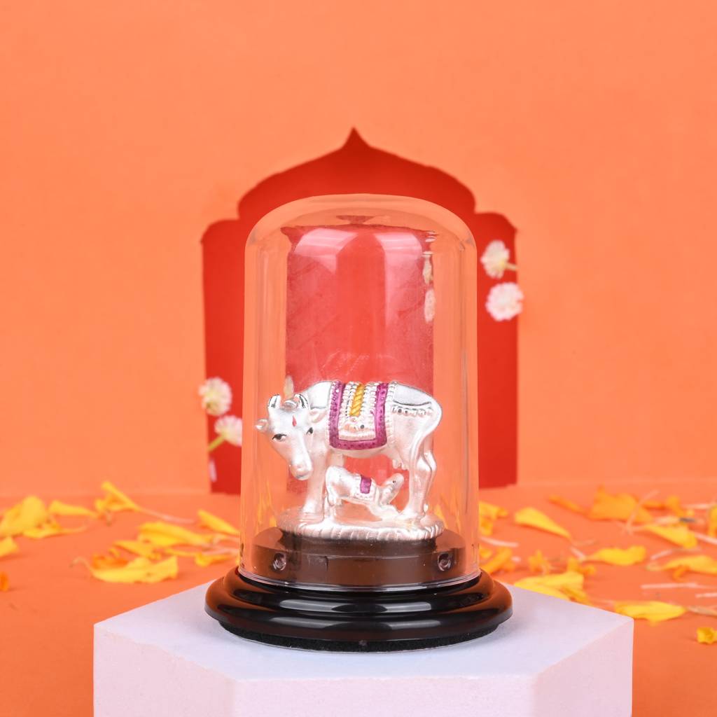 Touch925 999 Silver Kamadhenu Grace Idol : KI11
