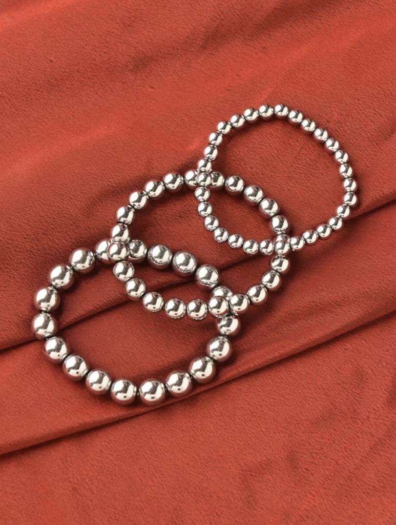 Natural Hematite Bracelet Stack : KJ-BE-015