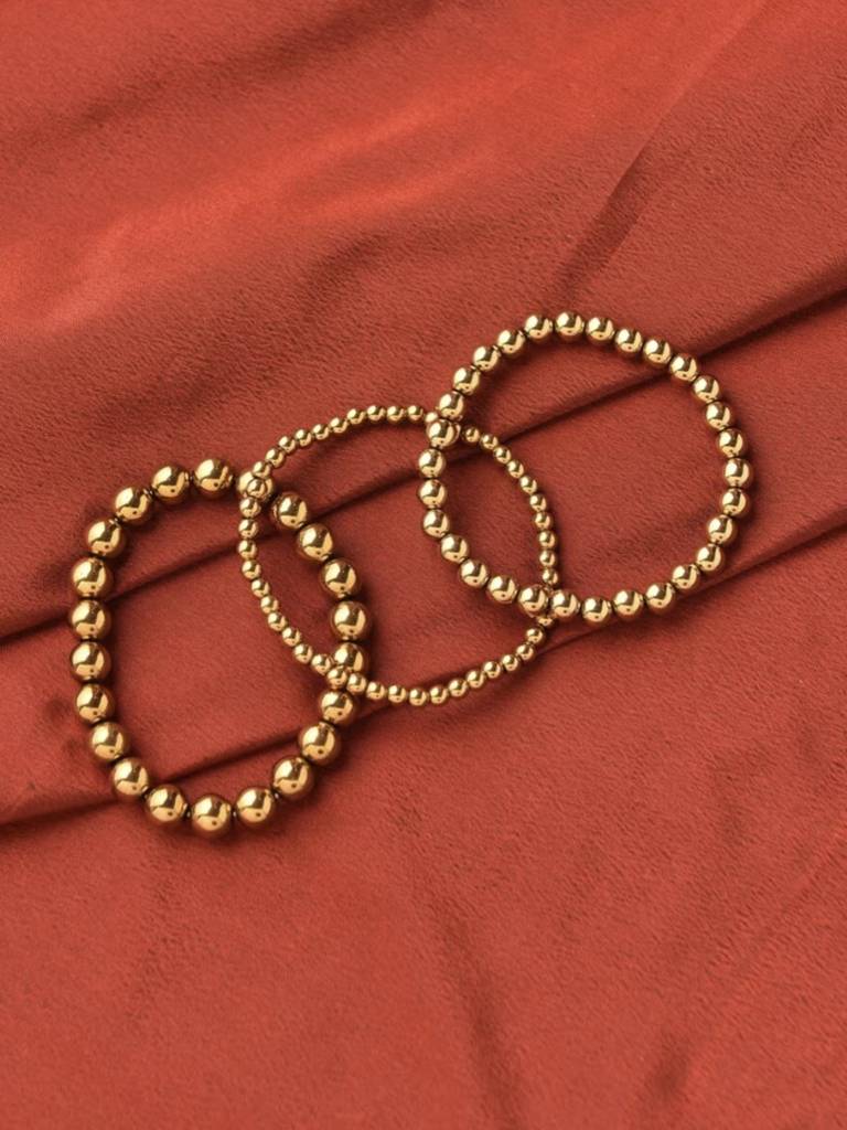 Natural Hematite Bracelet Stack : KJ-BE-019