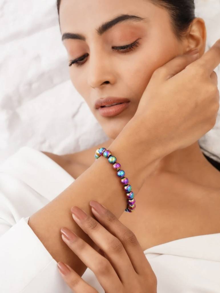 Natural Hematite Bracelet : KJ-BE-023