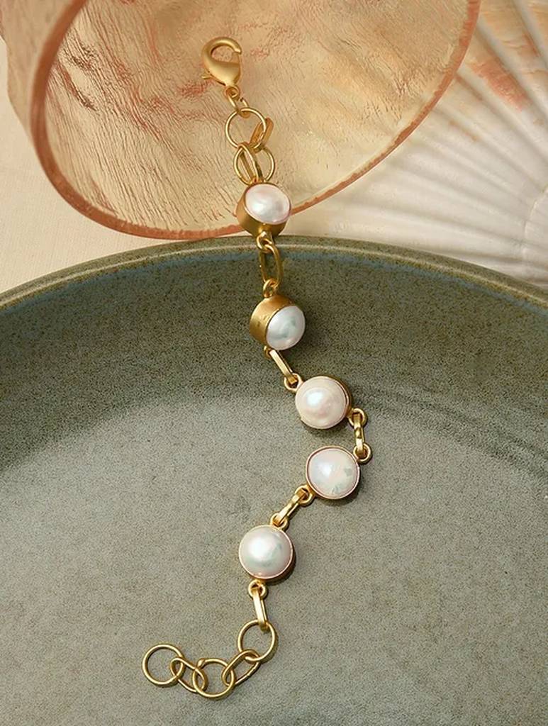 Baroque Fresh Water Pearl Bracelet-Kj-Km064 : KJ-KM064