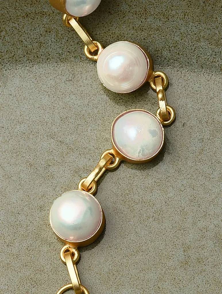 Baroque Fresh Water Pearl Bracelet-Kj-Km064 : KJ-KM064