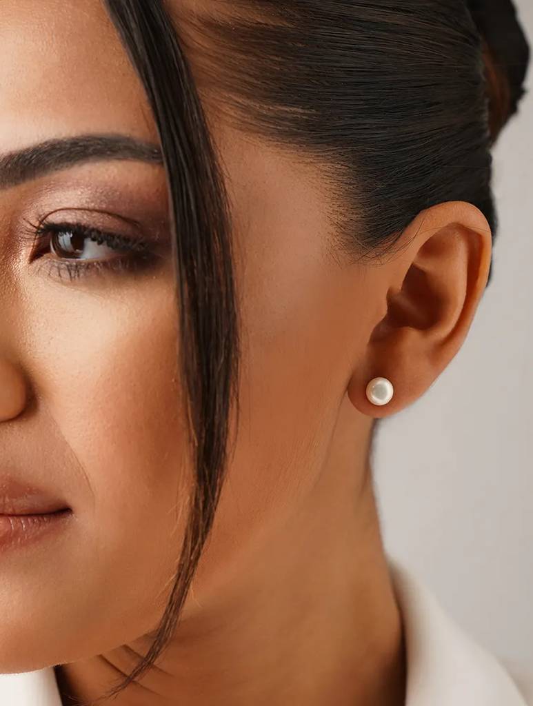 Fresh Water Pearl Studs : KJ-KM073