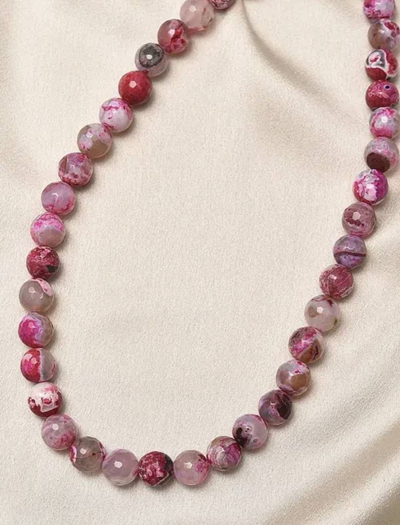 Quartz Semi Precious Gemstone Necklace : KJ123