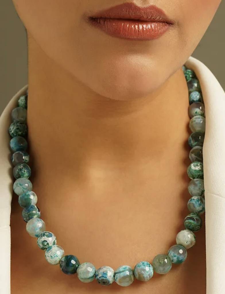 Quartz Semi Precious Gemstone Necklace : KJ124