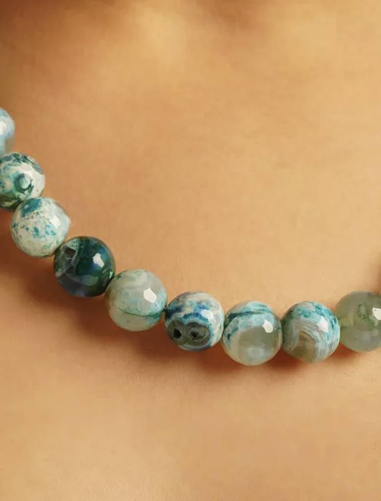 Quartz Semi Precious Gemstone Necklace : KJ124