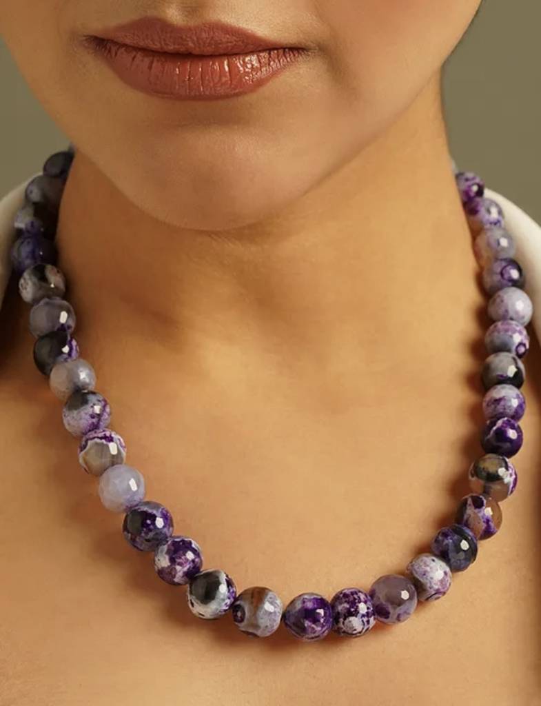 Quartz Semi Precious Gemstone Necklace : KJ126