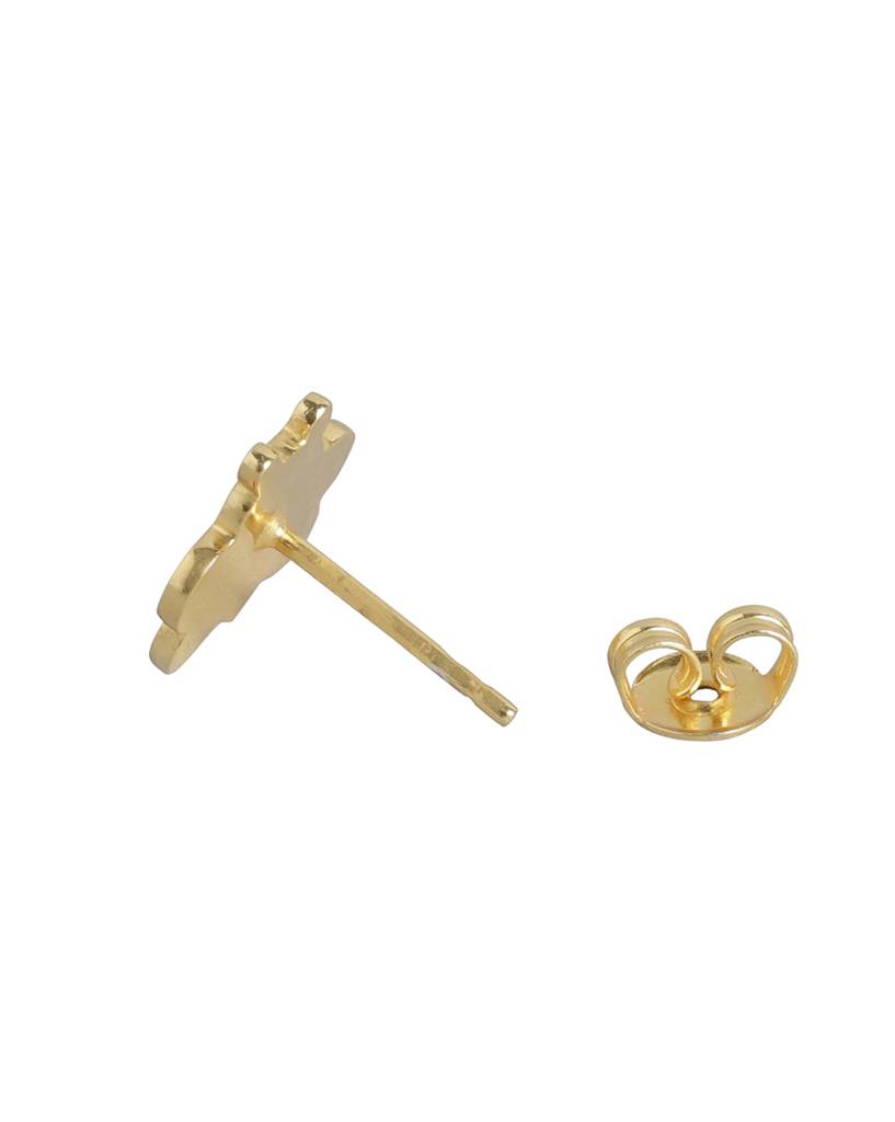 Carlton London Girls Set Of 2 Gold--Plated Floral Studs Earrings : KJES107