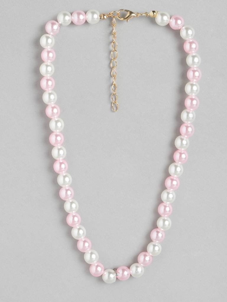 Girls Pack Of 3 Gold-Plated Enamelled Necklaces : KJS084