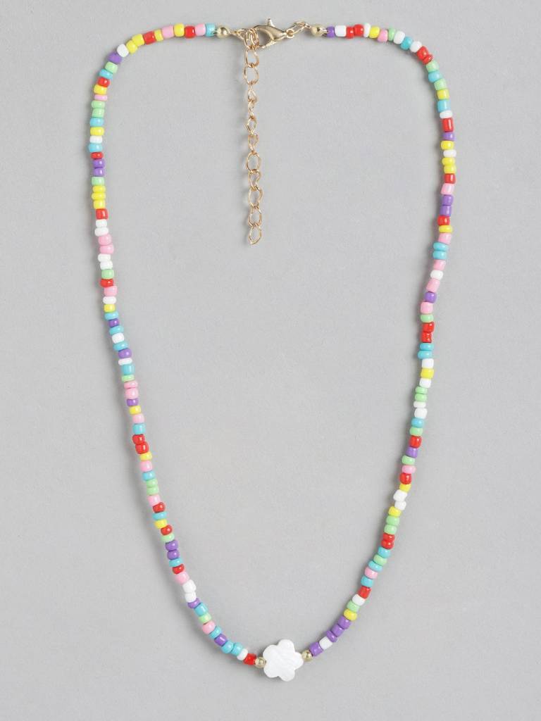 Girls Pack Of 2 Gold-Plated Necklace : KJS086