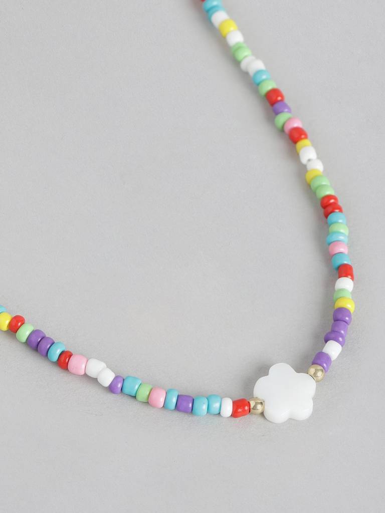 Girls Pack Of 2 Gold-Plated Necklace : KJS086