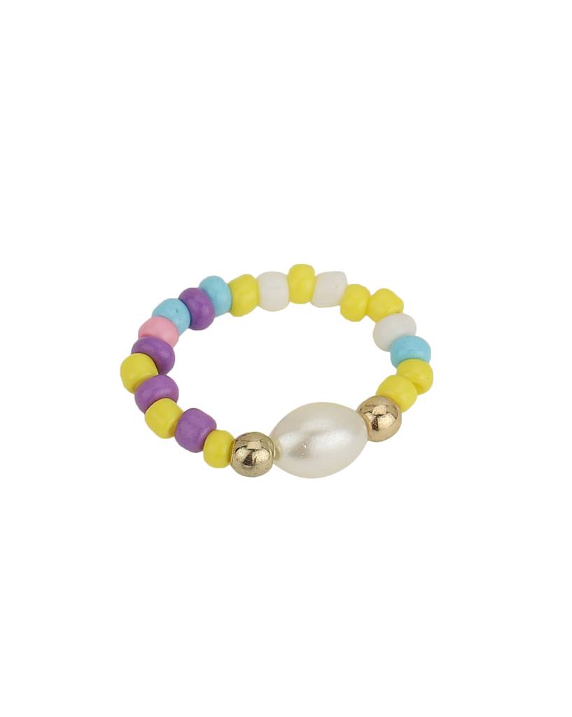 Girls Gold-Plated Pearls Enamelled Jewellery Set : KJS089