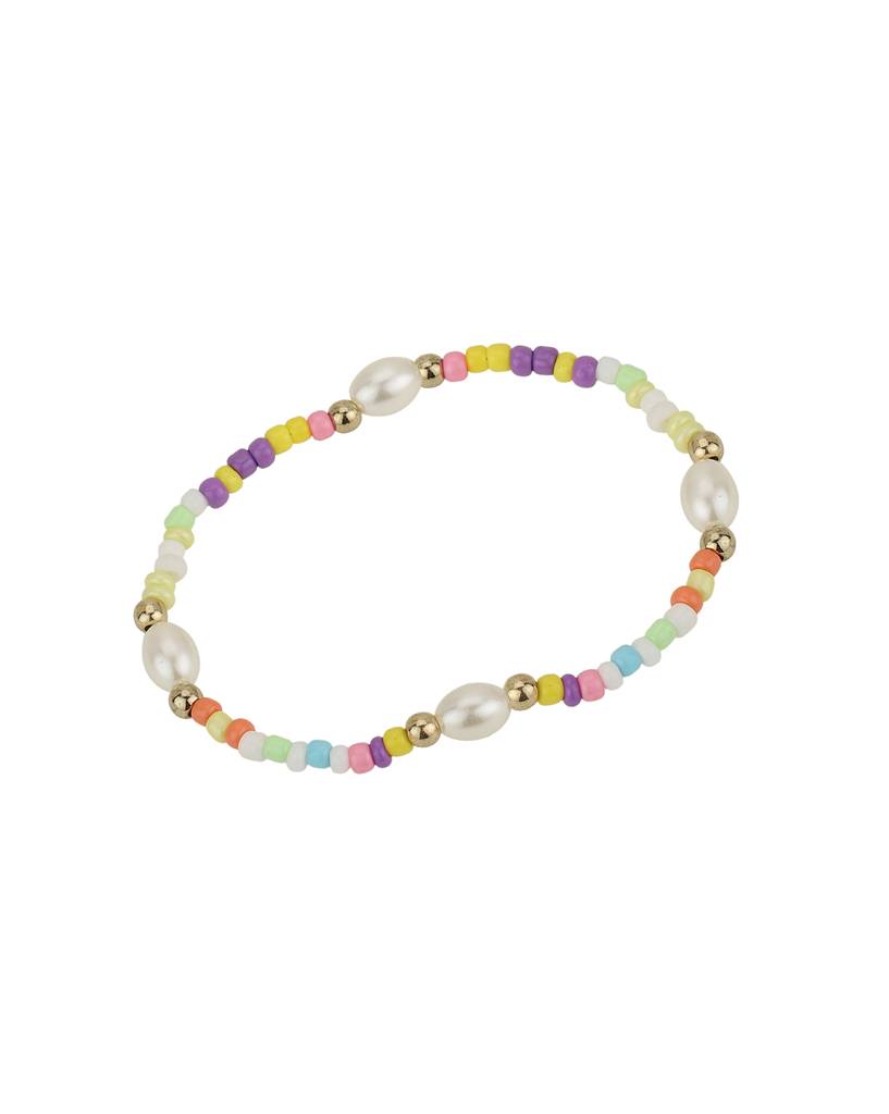 Girls Gold-Plated Pearls Enamelled Jewellery Set : KJS089