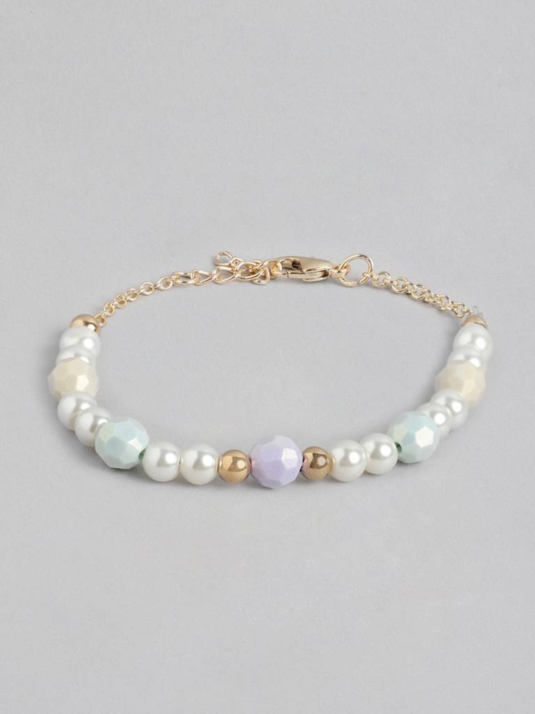 Girls Gold-Plated Pearl Jewellery Set : KJS112