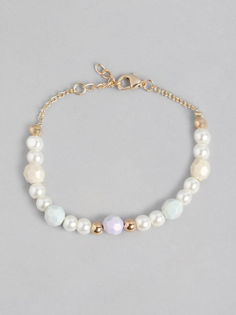 Girls Gold-Plated Pearl Jewellery Set : KJS112