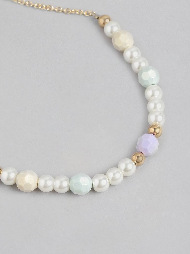 Girls Gold-Plated Pearl Jewellery Set : KJS112