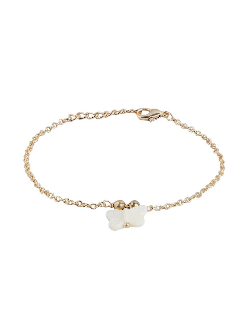 Girls Gold-Plated Butterfly Jewellery Set : KJS115
