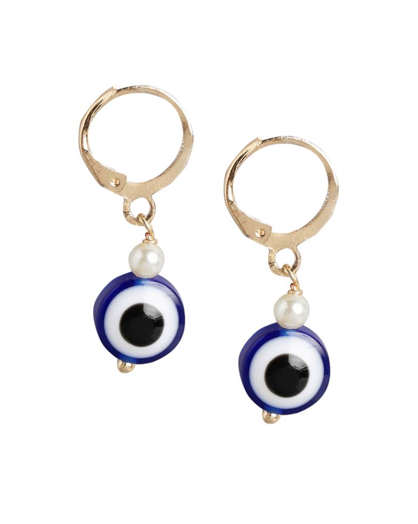 Carlton London Girls Gold-Plated Evil Eye Beaded Jewellery Set : KJS118