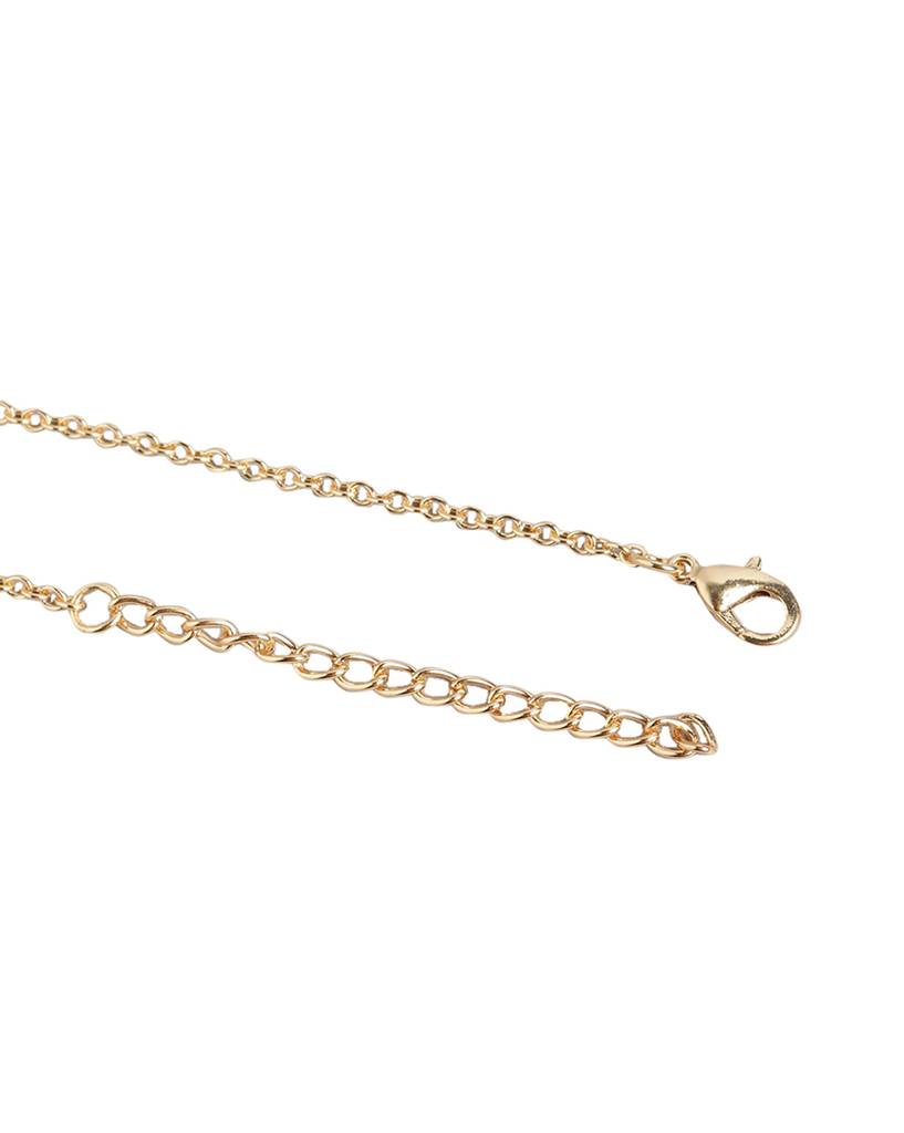 Carlton London Girls Gold-Plated Evil Eye Beaded Jewellery Set : KJS118