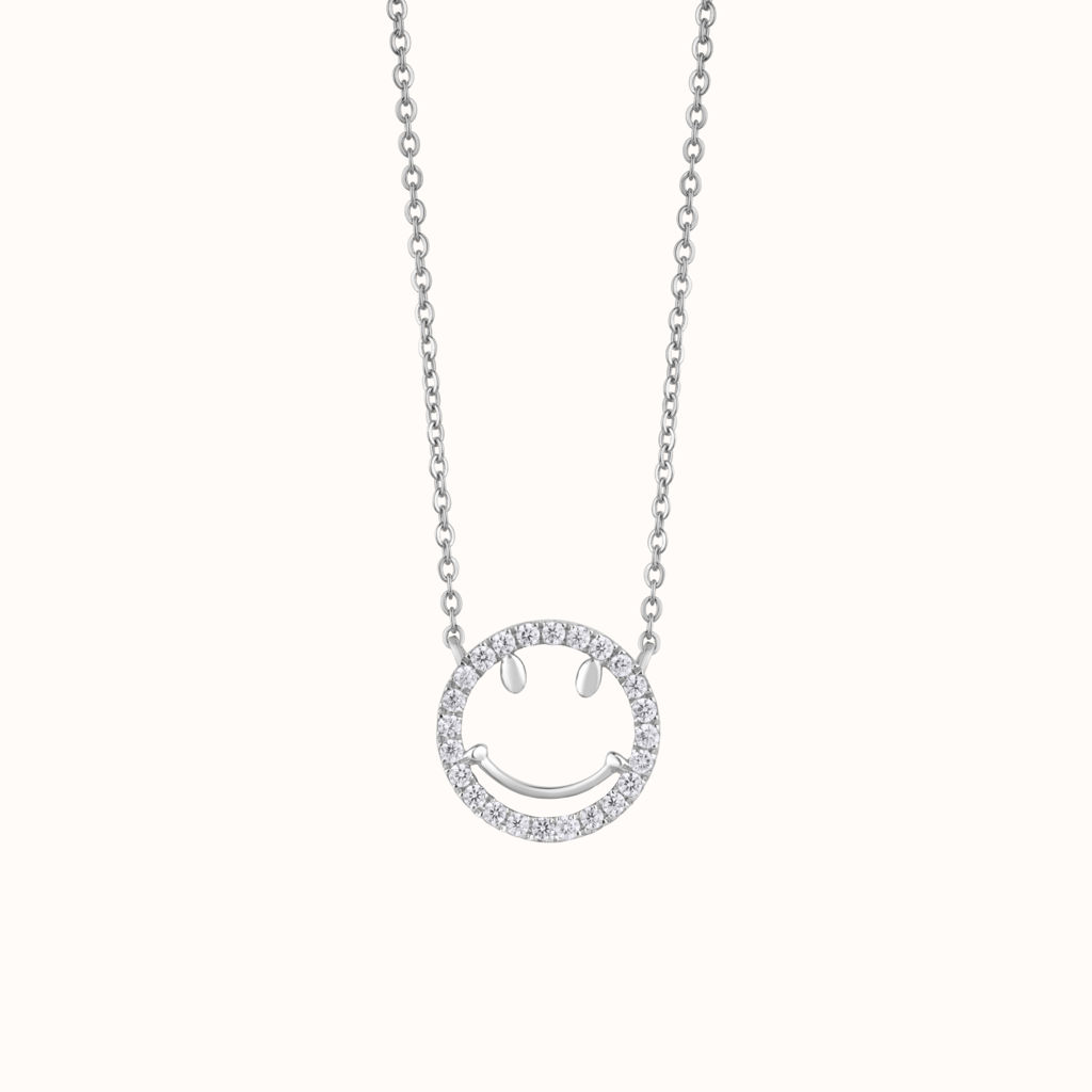 Beautiful Smiley Necklace : KNC0006-RG