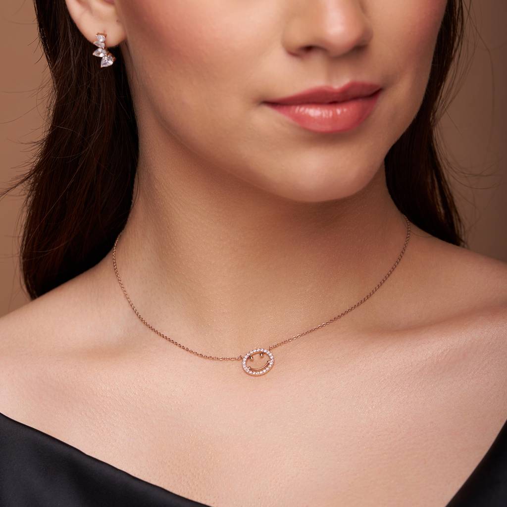 Beautiful Smiley Necklace : KNC0006