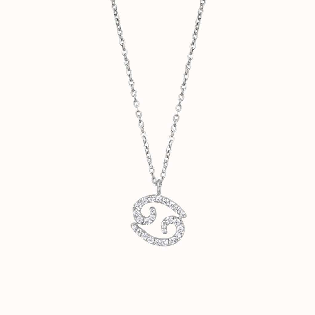 Cancer Zodiac Sign Necklace : KNC0010-RG