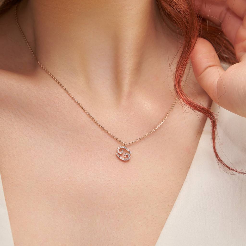 Cancer Zodiac Sign Necklace : KNC0010