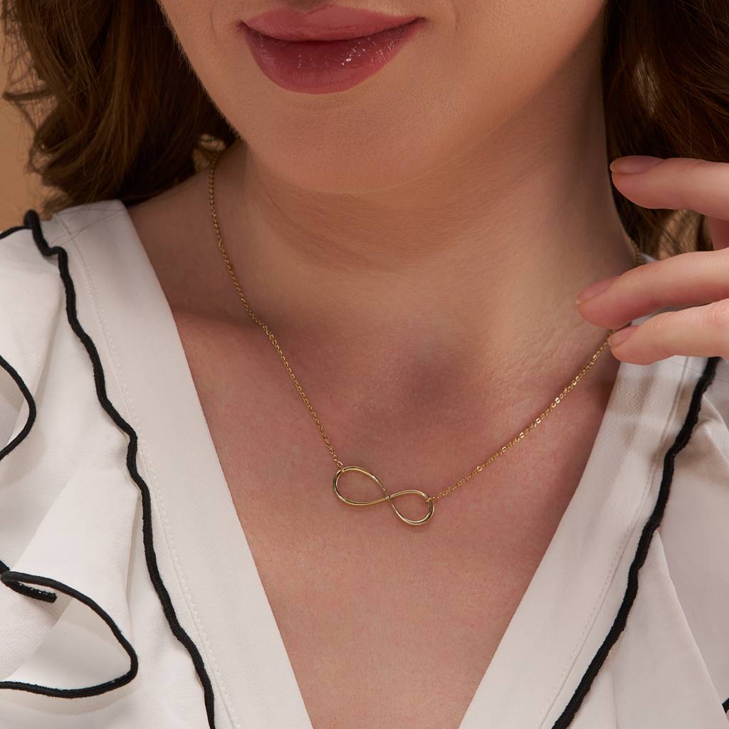 Silver Infinity Charm Pendant : KNC0016