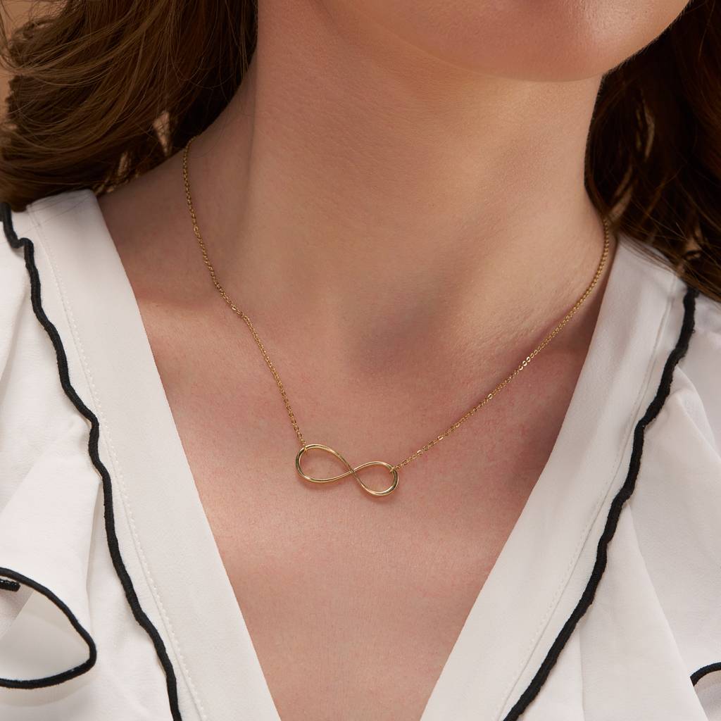 Silver Infinity Charm Pendant : KNC0016