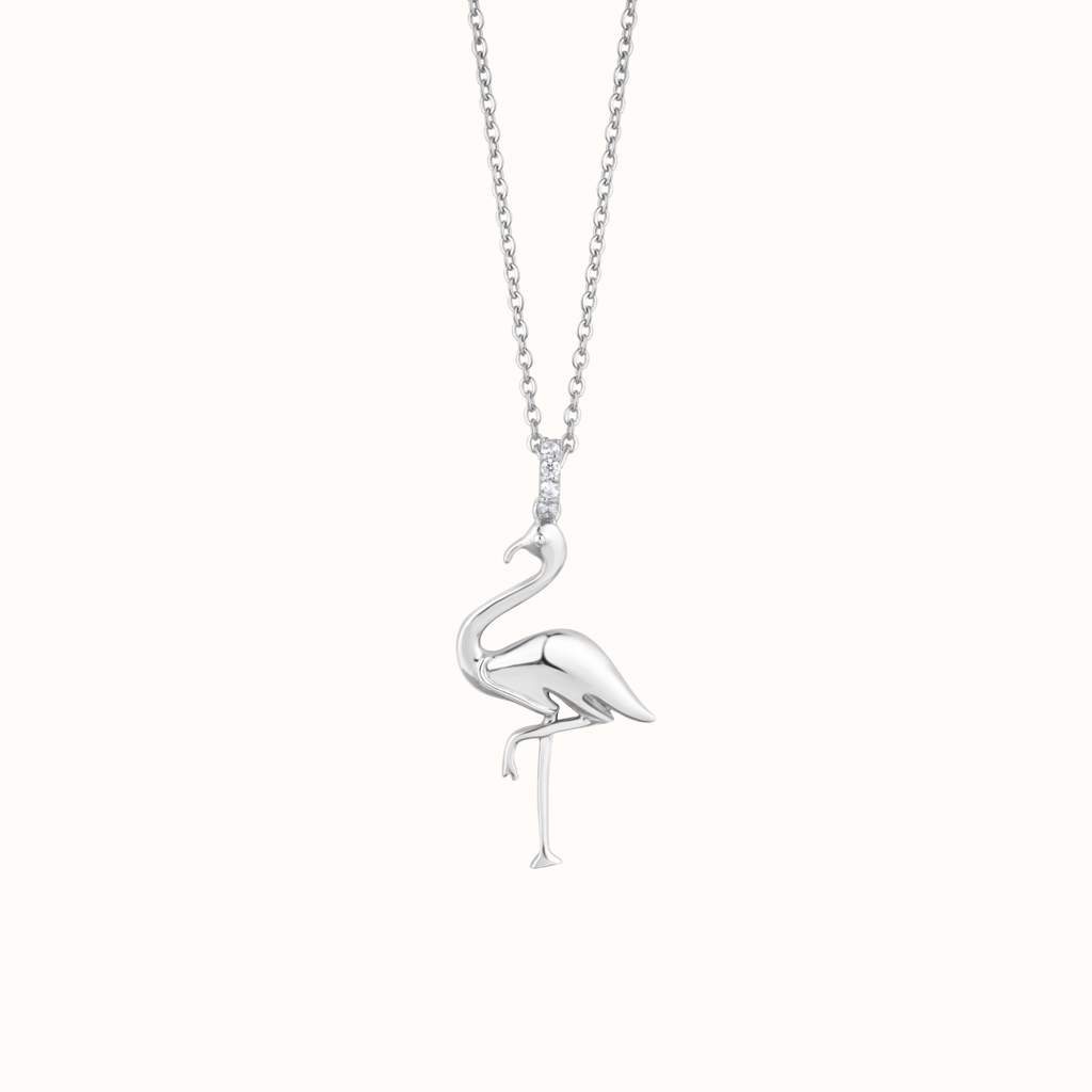 Artisan Flamingo Necklace : KNC0020-RG