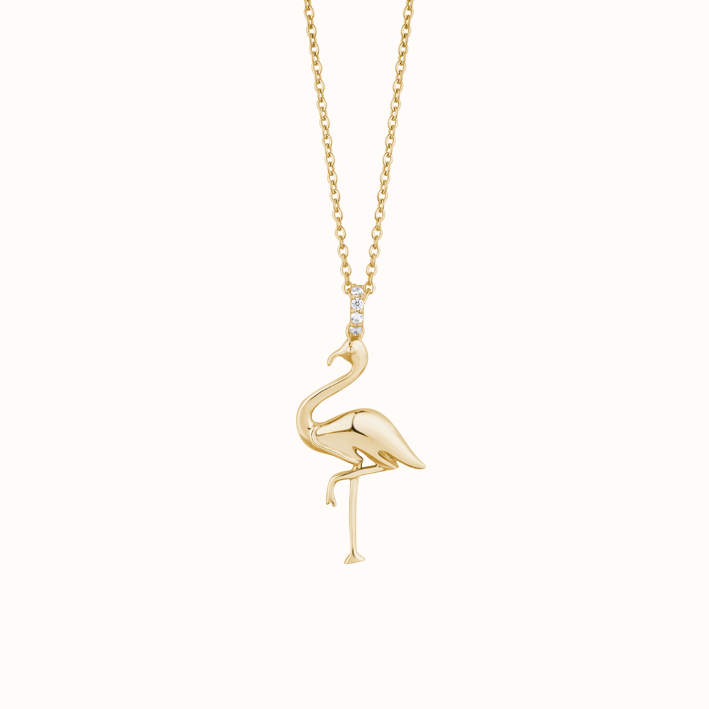 Artisan Flamingo Necklace : KNC0020